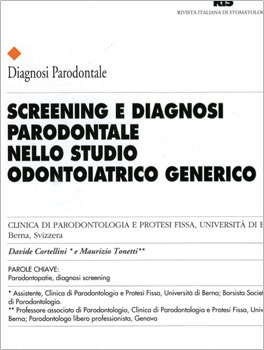 SCREENING E DIAGNOSI PARODONTALE NELLO STUDIO ODONTOIATRICO GENERICO.